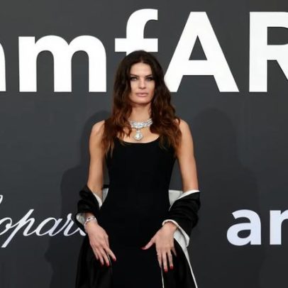 Isabeli Fontana usa colar igual ao de Beyoncé no Met Gala 2026 em Cannes