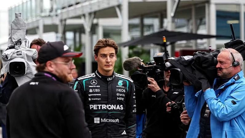 George Russell abandona prova no GP do Canadá — Foto: Brett Farmer/LAT Images