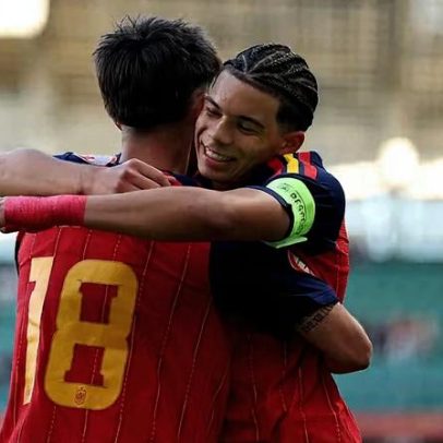 Marcelo acompanha estreia do filho, capitão da Espanha Sub-17, na Euro