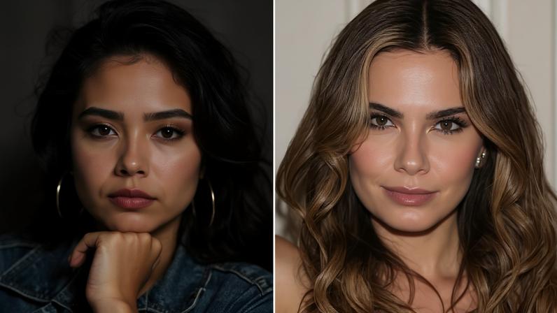 Luciana Gimenez aos 15 anos e atualmente, aos 56 — Foto: Reprodução/Instagram