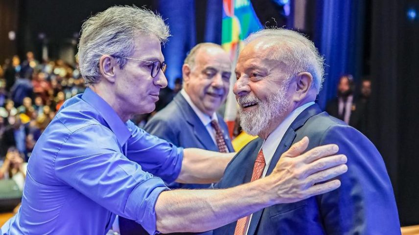 Romeu Zema e presidente Lula em evento em Minas Gerais
