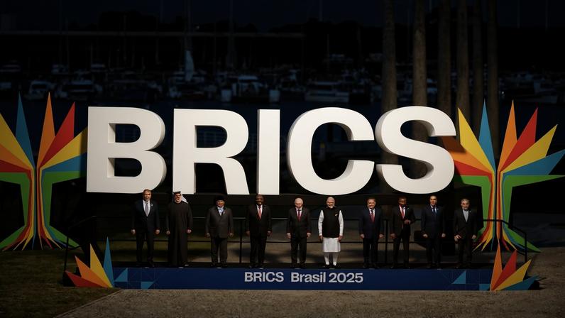 Foto de família da 17ª Cúpula do Brics, no Rio de Janeiro — Foto: Isabela Castilho | BRICS Brasil
