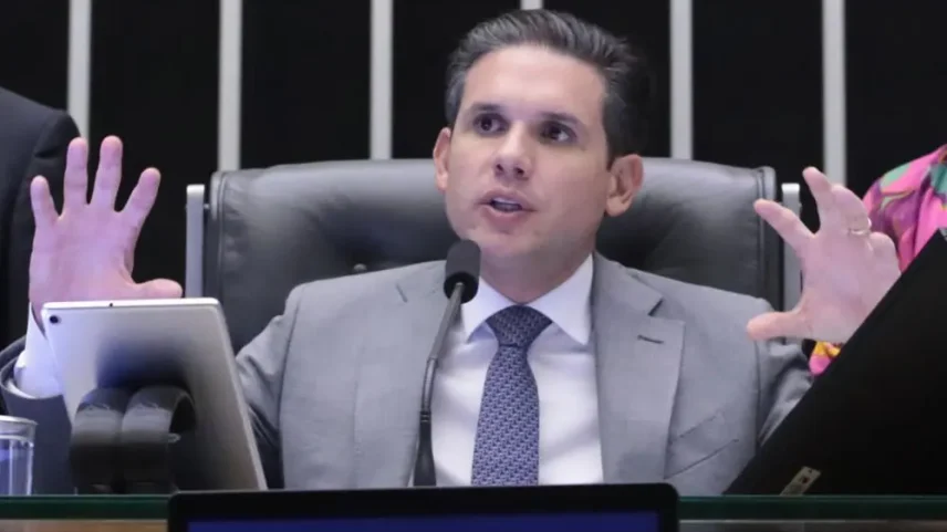 O presidente da Câmara, Hugo Motta (Republicanos-PB) durante sessão no plenário. (Foto: Bruno Spada / Câmara dos Deputados)