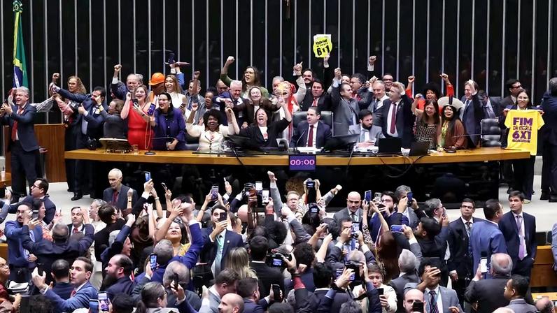 Câmara aprova fim da escala 6x1 — Foto: Bruno Spada/Câmara dos Deputados