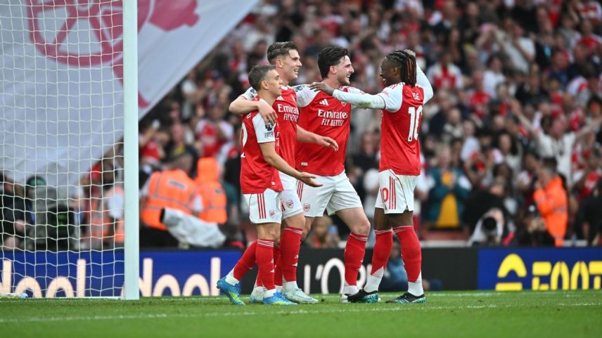Arsenal chega a quase 90% de chance de título; Tottenham reduz risco de queda