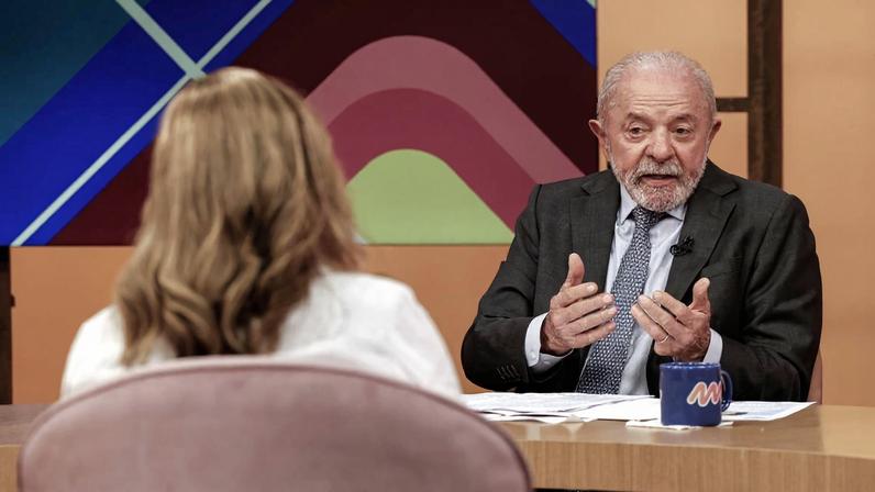 O presidente Lula (PT) durante o programa Sem Censura, da TV Brasil. Foto: Tânia Rêgo/Agência Brasil