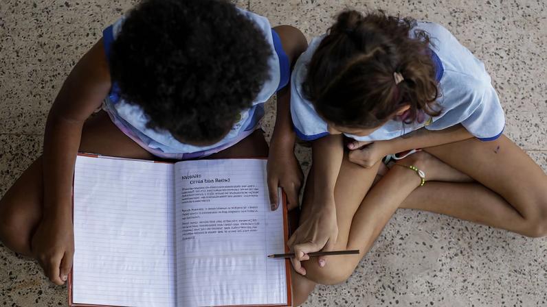 Brasília (DF) 16/11/2023 – Ensaio com estudantes para ilustrar reportagens sobre educação. Foto: Joédson Alves/Agência Brasil