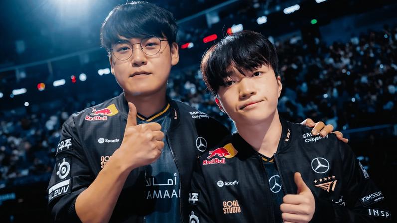 Gumayusi celebra reencontro com Faker e Keria nos Jogos Asiáticos 2026