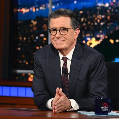 Colbert cita atriz de primeira linha que o distraía 11 temporadas do Late Show