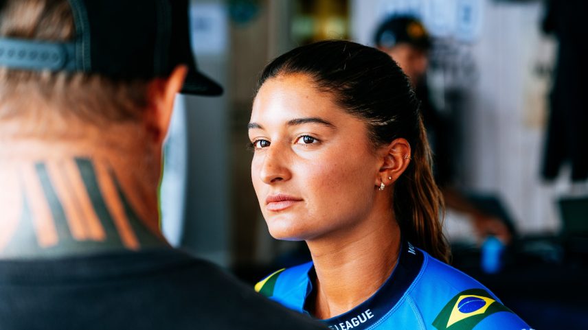 Luana Silva durante a etapa de Gold Coast, na Austrália — Foto: Andrew Shield/WSL