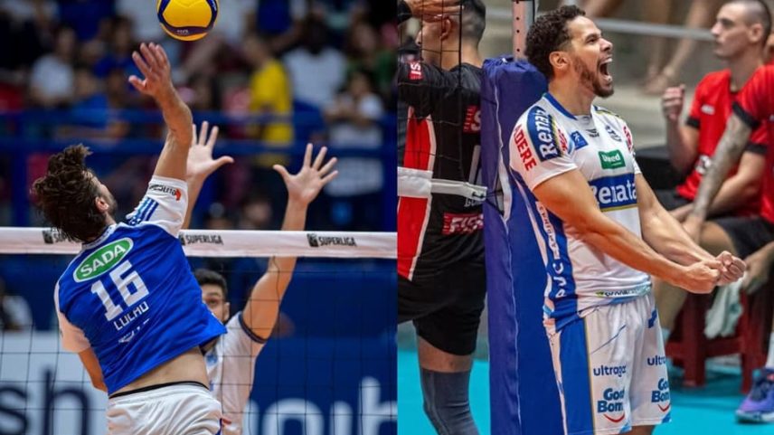 Lucão e Judson disputam a final da Superliga (Fotos: Agência i7/ Sada Cruzeiro e Reprodução/ Instagram)