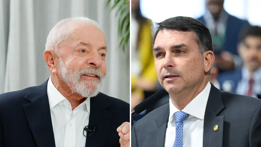 Lula disputa com Flávio Bolsonaro a figura de inimigo do sistema