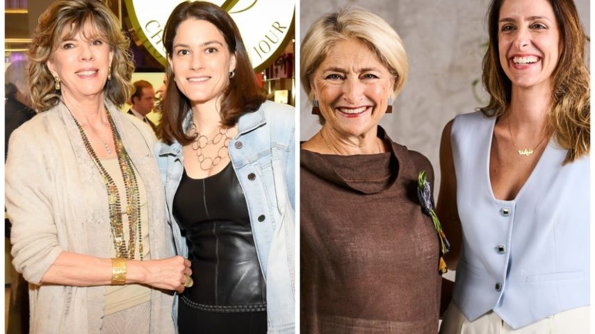 Patrícia Landmann e a mãe, Claudia, e Fernanda Kuczynski e a mãe, Leila — Foto: Divulgação/Lais Acsa
