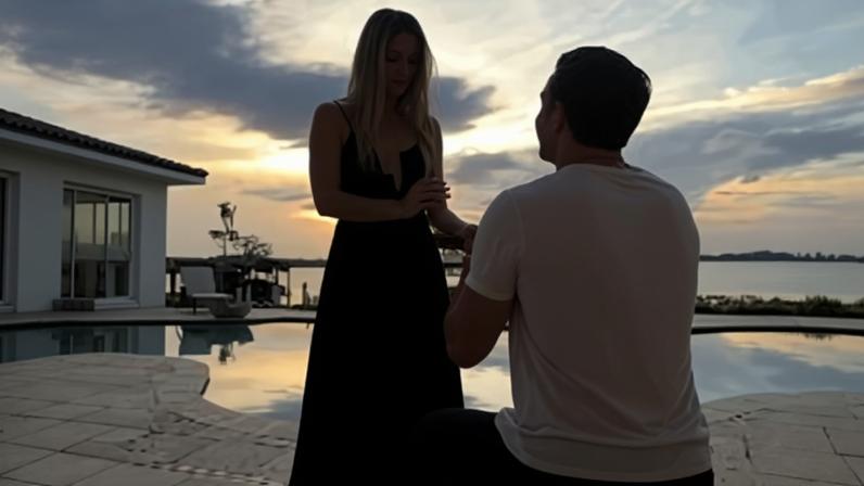 Maria Fernanda Nóbrega é pedida em casamento por David Barata — Foto: Reprodução/Instagram