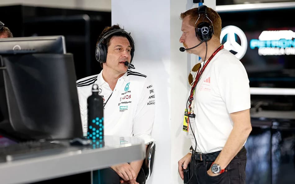 Toto Wolff e George Kurtz, da Mercedes, na F1 (Foto: Divulgação/Mercedes)