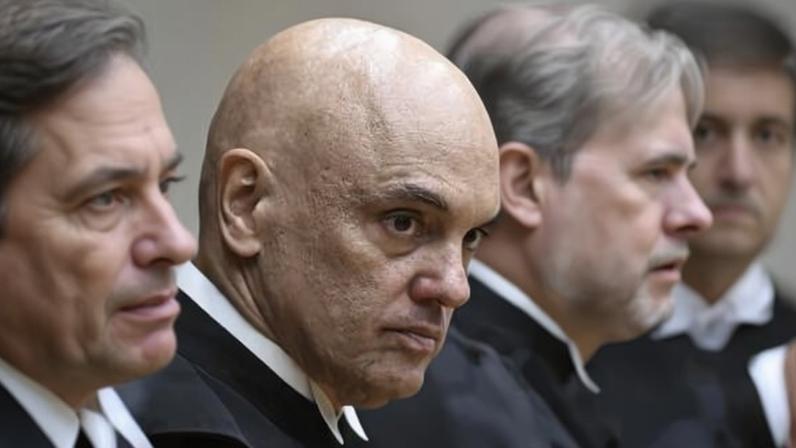 Ministro Alexandre de Moraes, na cerimônia de início do ano no Judiciário