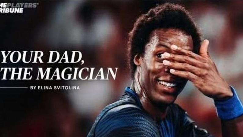 Svitolina escreve carta à filha Skai elogiando Monfils, o pai mágico