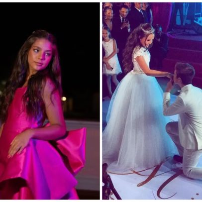 Neta de Leonardo sonha com festa de 15 anos desde baile de Larissa Manoela