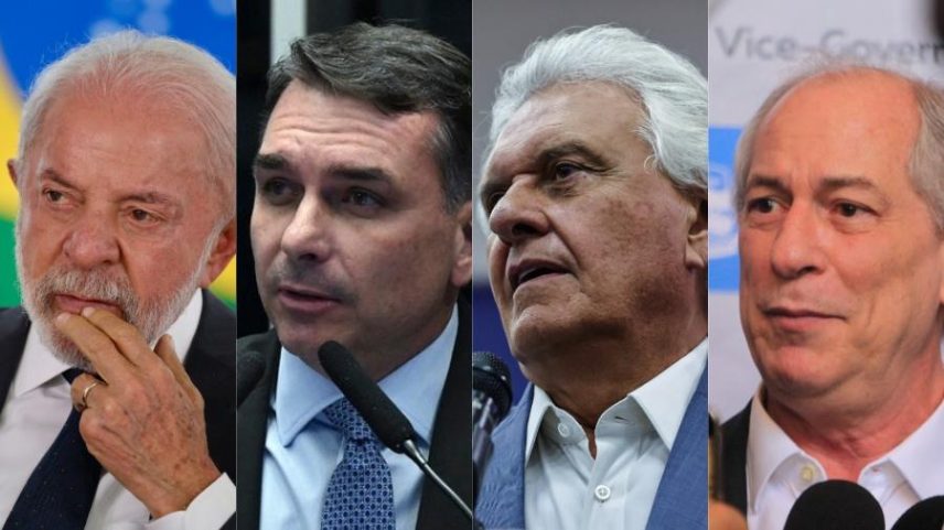 Lula empata com Flávio, Caiado e Ciro no 2º turno