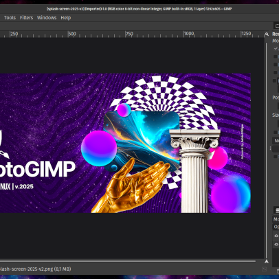 Nova skin do GIMP gera sensação de déjà vu entre usuários