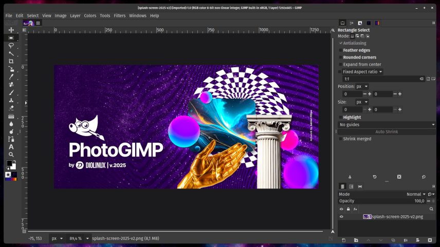 Nova skin do GIMP gera sensação de déjà vu entre usuários