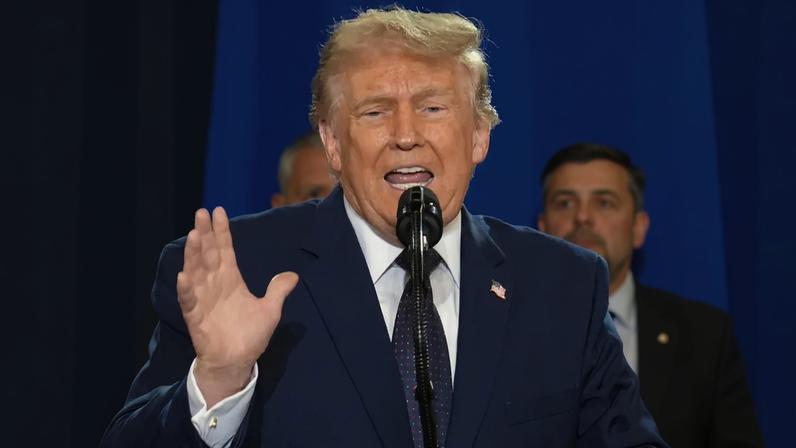 Donald Trump (seen here delivering a speech at a Fighting For American Workers event on May 22) angrily slammed the “third rate artists” who pulled out of the Freedom 250 concert series with a furious Truth Social post.