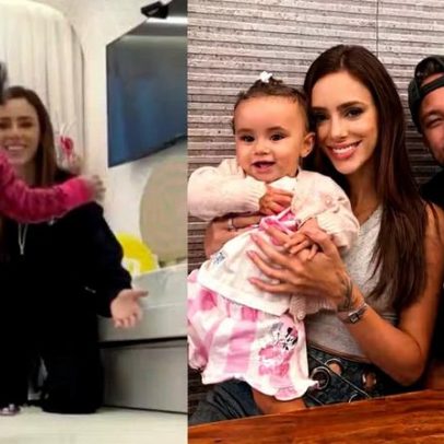 Bruna Biancardi mostra os primeiros passos de Mel, filha de Neymar