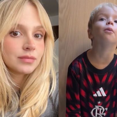 Filho de Isa Scherer, de uniforme do Flamengo, pede trocar o nome