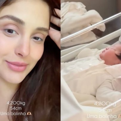 Letícia Almeida anuncia nascimento da filha e mostra primeiras imagens