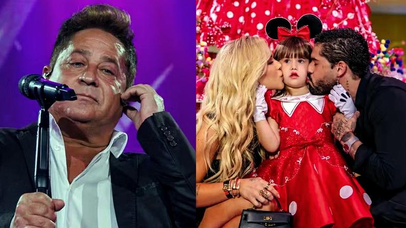 Perfil de Leonardo é invadido após ausência em festa da neta; assessoria diz não ter explicações — Foto: Clayton Felizardo/Brazilnews e Reprodução/Instagram