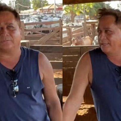 Leonardo grava na fazenda após ausência repercutir na festa da neta