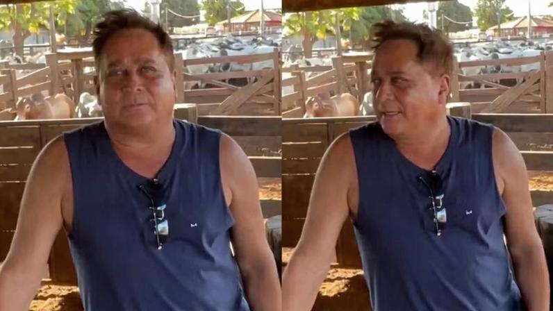Leonardo grava na fazenda após ausência repercutir na festa da neta