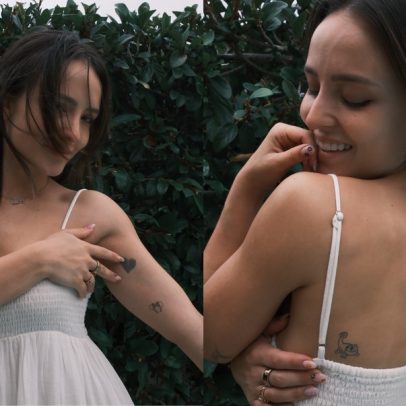 Larissa Manoela faz novas tatuagens inspiradas em personagens da Disney