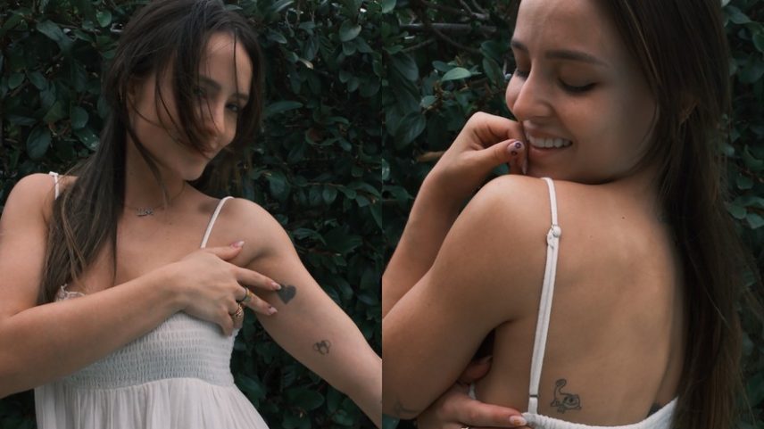 Larissa Manoela faz novas tatuagens inspiradas em personagens da Disney