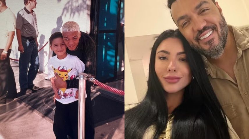 Ex de Rayane Figliuzzi relembra foto com Belo na infância — Foto: Reprodução/ Instagram