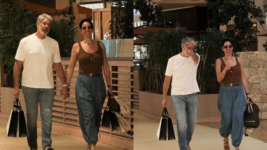 William Bonner e Natasha Dantas — Foto: Edson Douglas/ AgNews