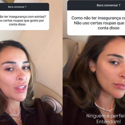 Grávida Tainá Militão comenta insegurança com estrias não existe corpo perfeito