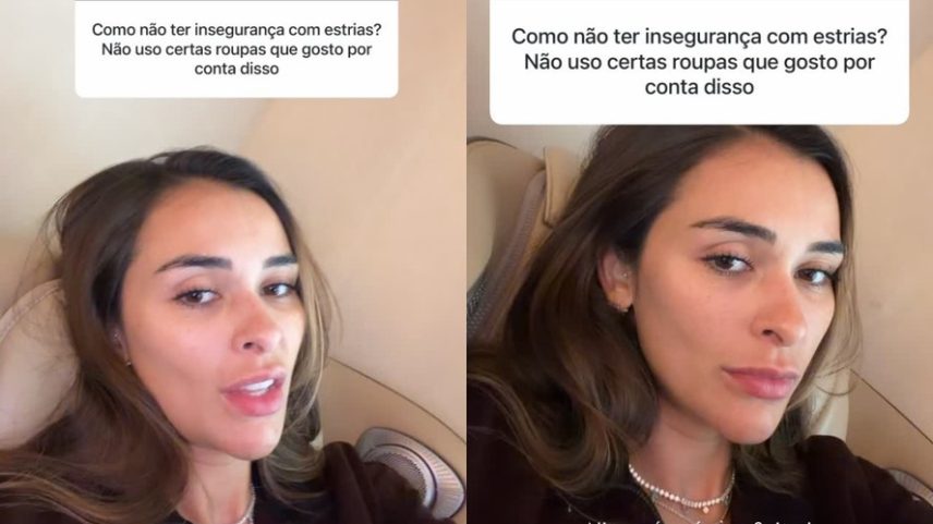 Tainá Militão fala sobre insegurança com estrias — Foto: Reprodução/ Instagram
