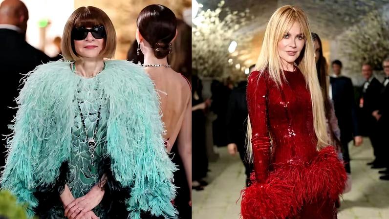 Anna Wintour e Nicole Kidman — Foto: Getty Images