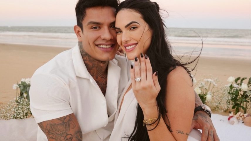 Emily Garcia relembra pedido de casamento de Victor Igoh