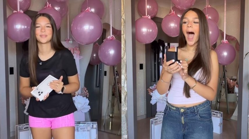Bezerros a iPhone: presentes de 15 anos da neta de Leonardo