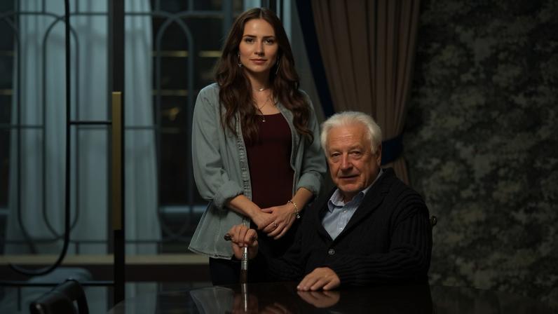 Quem Ama Cuida: uma história de amor e justiça sobre a força de recomeçar Adriana (Letícia Colin) e Arthur (Antonio Fagundes) — Foto: Globo/ Manoella Mello