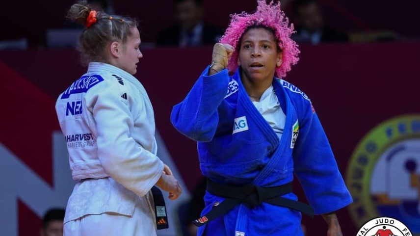 Rafaela Silva conquista bronze vencendo vice-líder no Grand Slam do Cazaquistão