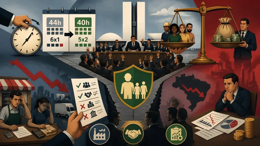 Governo e deputados aceleram redução da jornada e 5×2 antes das eleições