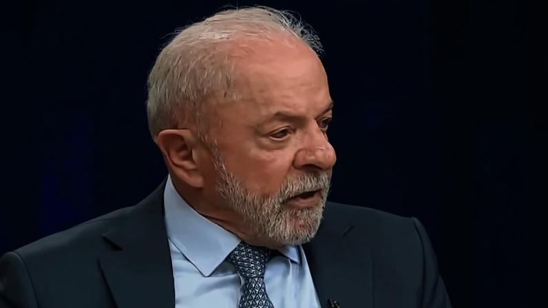 O presidente Lula durante o programa Sem Censura, da TV Brasil