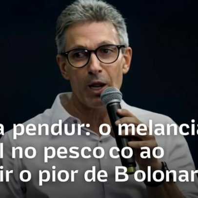 Zema usa a metáfora da 'melancia digital' ao repetir críticas a Bolsonaro