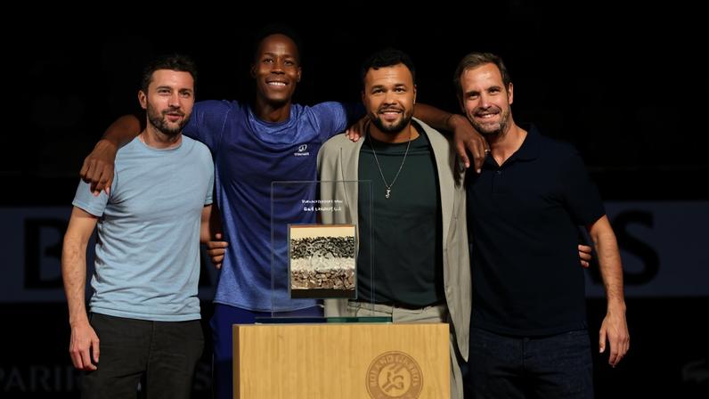 Gilles Simon, Gael Monfils, Jo-Wilfried Tsonga e Richard Gasquet (Foto: Jean-Charles Caslot/FFT)