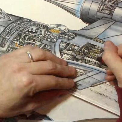 Artista revela detalhes ocultos do caça-estelar do Mandaloriano