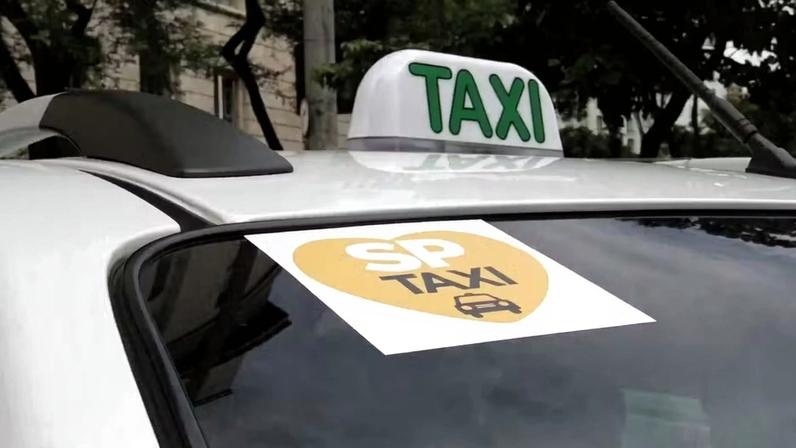 Taxi da cidade de São Paulo. — Foto: Heloisa Ballarini/Secom/PMSP