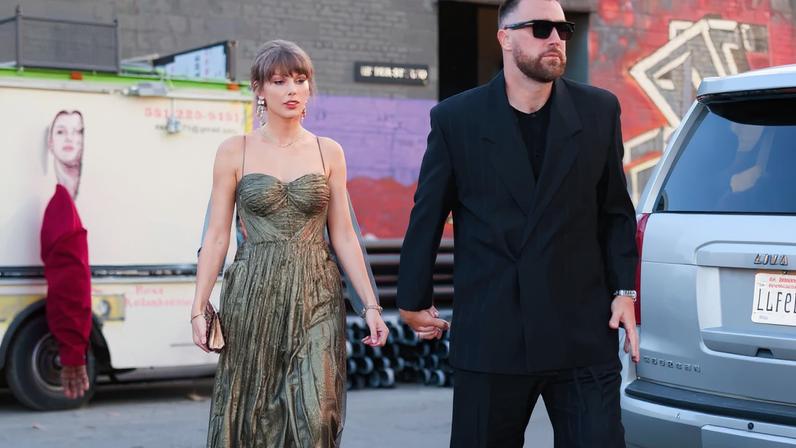Taylor Swift wore a dazzling opal jewelry suite once owned by Elizabeth Taylor while out in Brooklyn on Saturday with fiancé Travis Kelce — who very likely gifted her the set.
